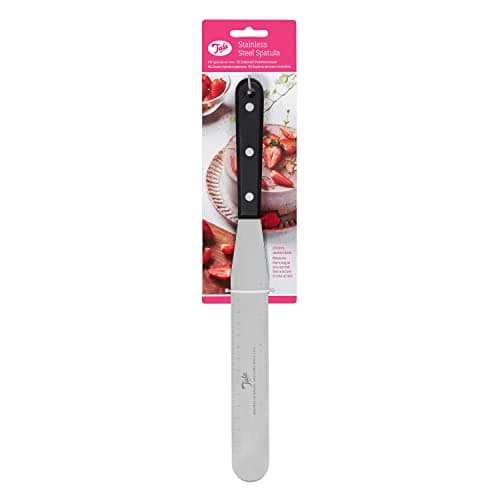 Image of Tala Large Stainless Steel Palette Knife, Multi-use Kitchen Spatula with Flat Edge which is Perfect for use with All Types of Icing Dishwasher Safe and BPA Free
