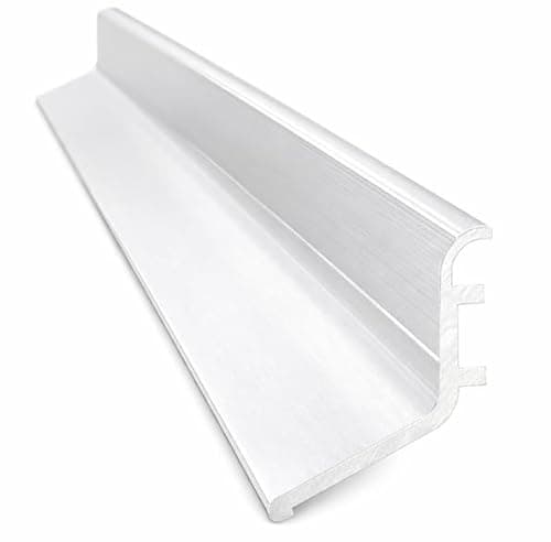 Image of Rain Deflector 914mm – Aluminium Door Rain Guard/Drip Bar for Inward & Outward Opening External Doors – Weather Bar to Deflect Rainwater (Bright Silver)
