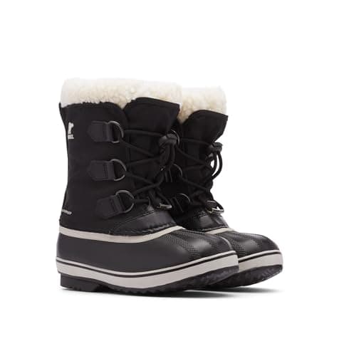 Image of Sorel Yoot Pac Nylon Wp Unisex Kids Winter Boots, Black 2023, 13 UK