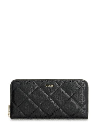 Image of GUESS Purse Libby SLG Zip Around Wallet Black