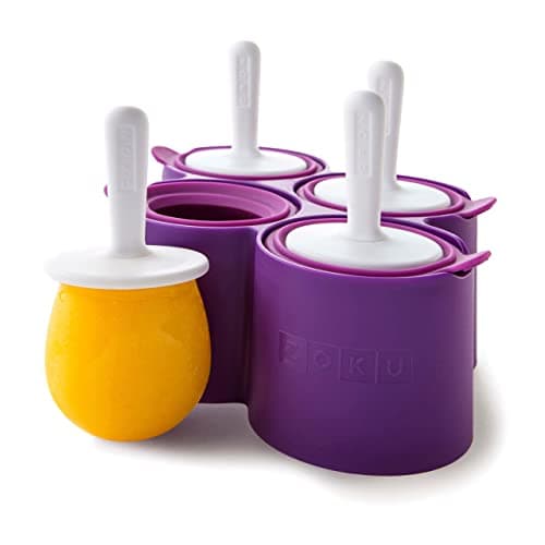 Image of Zoku Round Ice Pop Moulds - Purple