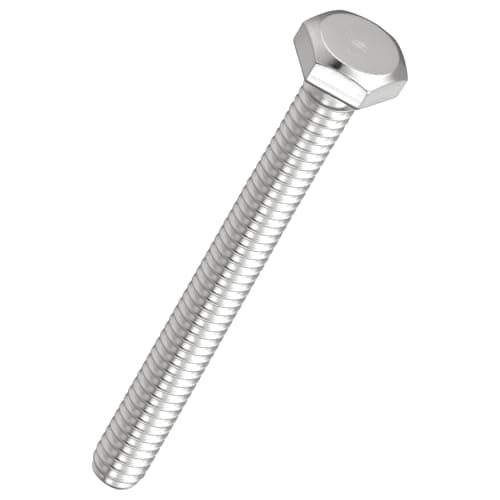 Image of Kozelo 10 Pcs Hex Head Screws Bolts - [1/4"-20x2-1/2"] 316 Stainless Steel Grade A4-70 Fully Threaded Hex Tap Hexagon Head Machine Bolts Right Hand External Hex Drive, Silver