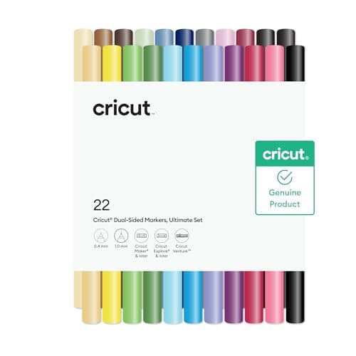 Image of Cricut Dual-Tip Markers, Ultimate Set, 22 pcs