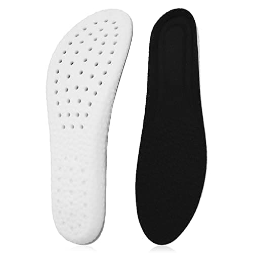 Image of WLLHYF 1 Pair Memory Foam Shoe Insoles, Cropable Shock Absorption Inserts Arch Support Sports Insoles Comfortable Replacement Cropable Insoles for Men Women W: UK 3-6 I M: UK 5-7
