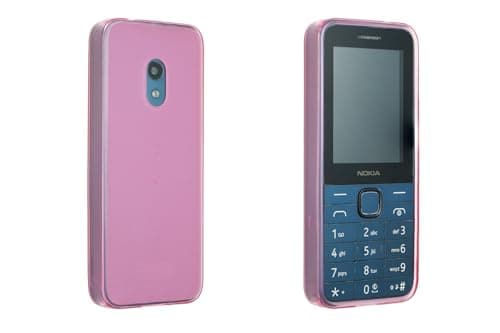Image of caseroxx TPU-Case in pink for Nokia 225 4G (2024) – shockproof & precise fit