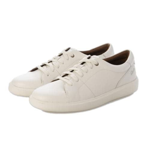 Image of Clarks Brodin Lace Mens White Leather, 8