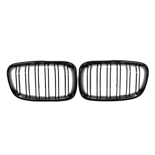 Image of Front Radiator Grille FOR 1-Series FOR F20 F21 2010-2014 ABS Plastic Glossy Black Grills Front Grille Car Kidney Grill Radiator Grille Mesh