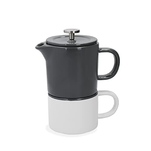 Image of La Cafetière Barcelona Cool Grey Ceramic 400ml Coffee for One