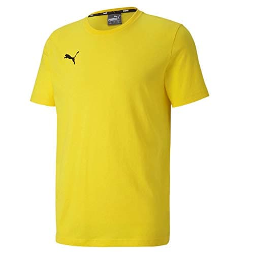Image of PUMA Men's Teamgoal 23 Casuals T shirt, Cyber Yellow, L UK