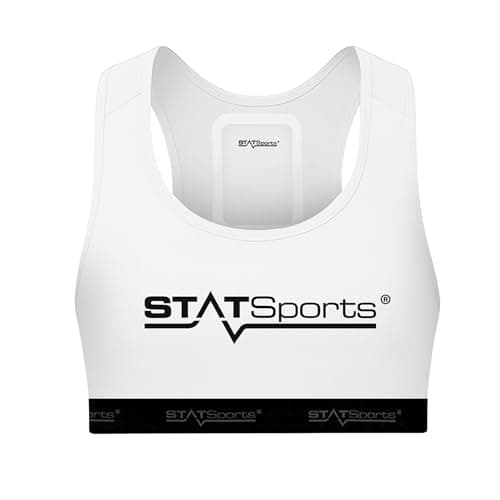 Image of STATSports Vest (No GPS Pod) – Football Performance Vest Academy – Worn by Elite Players – Lightweight, Quick-Dry Fabric with Secure APEX GPS Pod Pocket - White, Youth M