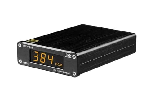 Image of Topping D10s DAC Mini USB DAC XMOS XU208 ES9038Q2M DSD256 PCM 384kHz Hi-Res Audio Desktop Audio Decoder Black