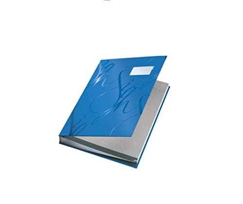 Image of Leitz Design Signature Book with 18 Card Dividers, A4, Blue, 57450035