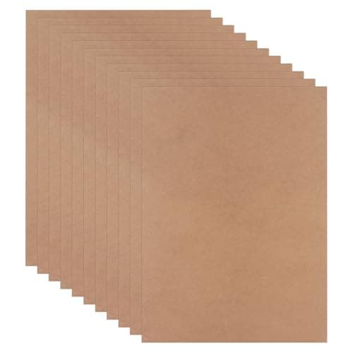 Image of ASelected 10Pcs A3 MDF Wood Boards 2Mm Medium Density Fiberboard,MDF Blank Sheets for Crafts,Laser Engraving, Painting, Home Decor, DIY Projects, Modelling, Drawing, Fretwork (420X300MM)