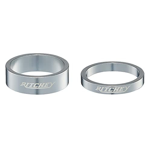 Image of Ritchey Spares Classic Headset Spacers, Black, 28.6mm 2x10mm 3x5mm UK