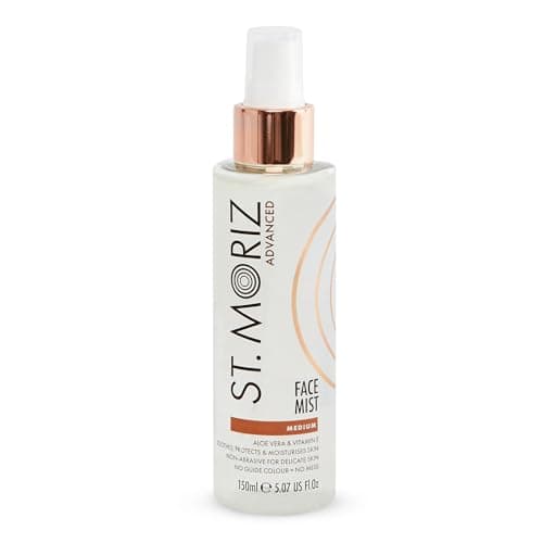 Image of St Moriz Advanced Instant Tanning Face Mist with Aloe Vera & Vitamin E, Fast Drying Vegan Fake Tan, Medium (150ml)