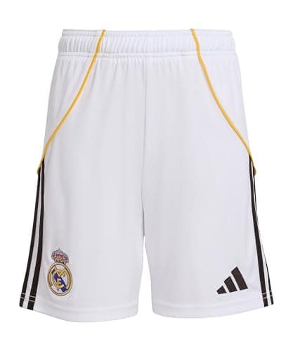 Image of adidas Kids Real Madrid Home Shorts 2025 2026 Juniors White 13 Years