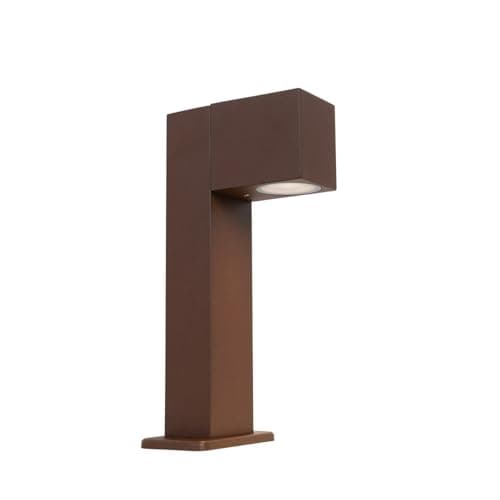 Image of Qazqa - Industrial Standing Outdoor Pole I Bollard I Post lamp Rust Brown 30 cm IP44 - Baleno Garden- - Modern - Suitable for LED GU10 | 1 Light - Aluminium Bollard Light - Suitable for