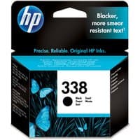 Image of HP 338 Black Ink Cartridge – Ink cartridge for printers (Black, HP Photosmart 8450/8150/2710/610 HP PSC 2350 All-in-One HP Officejet 7410/7310/6210 HP Deskjet..., Performance Standard, Black, Inkjet, Box)