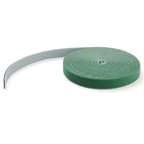 Image of StarTech.com 25ft Hook and Loop Roll - Cut-to-Size Reusable Cable Ties - Bulk Industrial Wire Fastener Tape /Adjustable Fabric Wraps Green / Resuable Self Gripping Cable Management Straps (HKLP25GN)