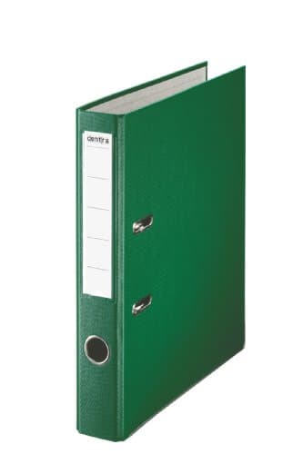 Image of Centra 231865 50 mm A4 Plastic Lever Arch File - Green, Pack of 25
