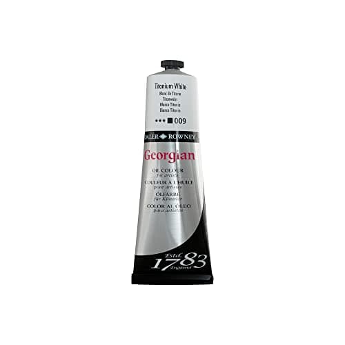 Image of Daler-Rowney Georgian Oil Paint, Aluminium Tube, 7.61oz - 225 ml, Titanium White