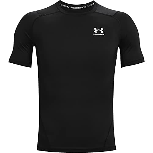 Image of Under Armour Mens UA HG Armour Comp SS, short-sleeved sports t-shirt for men, comfortable and lightweight gym clothes for workouts