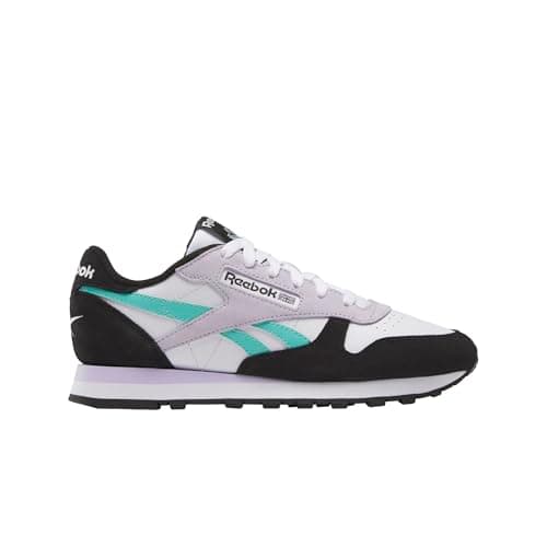 Image of Reebok CL Lthr 153954 Women's Trainers, White Ai Aqua Black, 4 UK