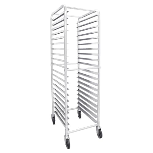 Image of CateringBase Commercial 20-Tier Mobile Sheet Pan Rack, Aluminium Baking Tray Trolley with Wheels