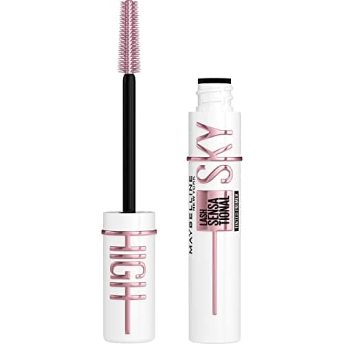 Image of Maybelline New York Lash Sensational Sky High Serum Infused Lash Primer for Mascara, Lengthening, Thickening, Tinted and Washable Formula, Soft Black, 1 Count