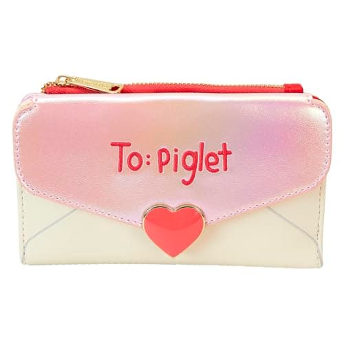Image of Loungefly Disney Winnie The Pooh Love Letter Flap Wallet