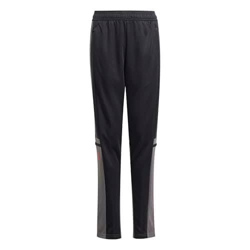 Image of adidas Unisex Kids SQUADRA25 Training Pant Kids, Black/Team Grey Four/Pure Ruby, 13-14 Years