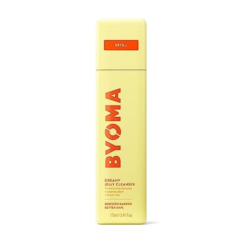 Image of BYOMA Creamy Jelly Cleanser Refill (175ml) Hydrating Facial Cleanser for Skin Barrier Repair -Tri-Ceramide Face Wash for All Skin Types - Gently Removes Makeup and Excess Oil