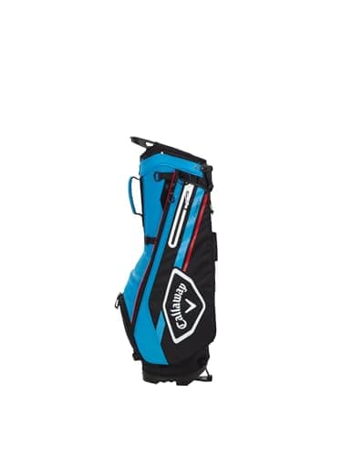 Image of Callaway Golf Chev Stand Bag (2022 edition),Black/Cyan/Fire Red