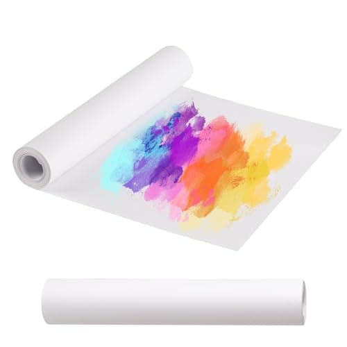 Image of 2 Rolls Drawing Paper Roll for Kids, 30 cm x 15 m White Arts Easel Paper Roll of Papers, Sketching Painting Papers for Bulletin Board Paints Wall Arts and Crafts, Gift Wrap(12 Inch x 49 Feet)