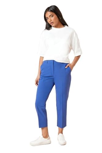 Image of Dorothy Perkins Petite Ankle Grazer Trouser, 12, Cobalt