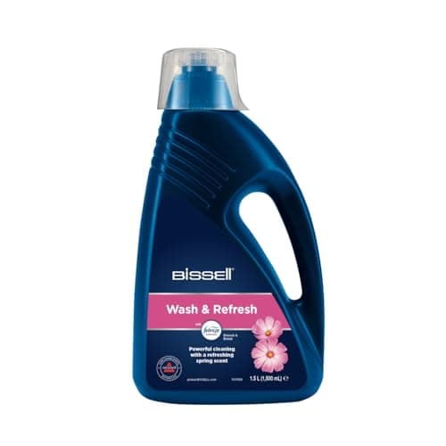 Image of BISSELL Wash & Refresh with Febreze Blossom & Breeze, For BISSELL Upright Carpet Cleaners, 1.5L, Carpet Cleaning Solution with Febreze, 1078N