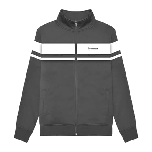 Image of Lambretta Mens Championship Track Jacket (UK, Alpha, XL, Regular, Regular, Iron/White)