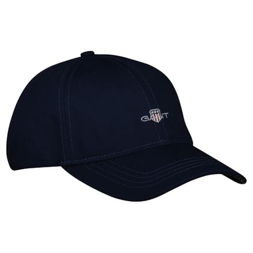 Image of GANT Unisex High Cotton Twill Cap, Navy, L/XL