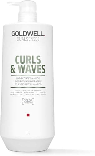 Image of Goldwell Dualsenses Curls & Waves Shampoo, For Curly & Wavy Hair, Instantly Cleanses & Hydrates, 1L