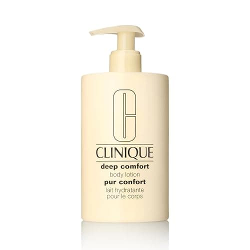 Image of Clinique Deep Comfort Body Lotion With Pump, Lightweight Moisturiser Relieves Dry, Flaky Skin With Panthenol