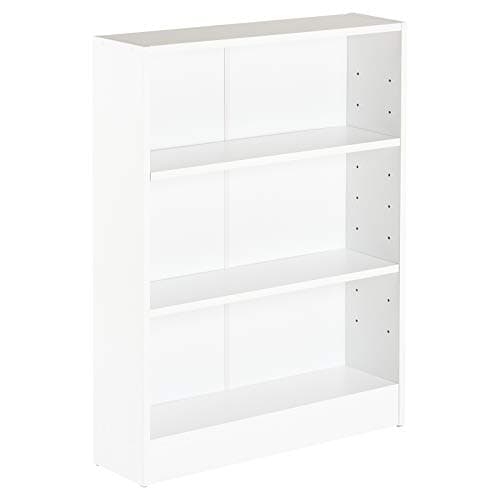 Image of Hartleys White 3 Tier Bookcase