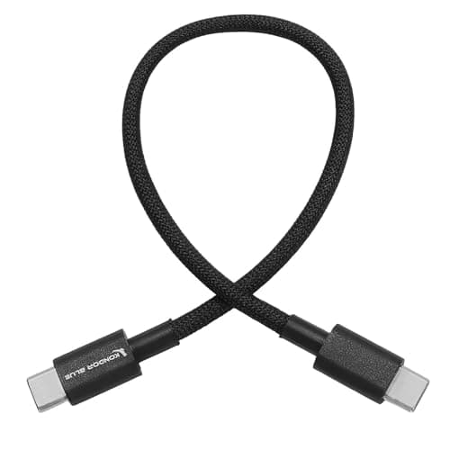 Image of KONDOR BLUE | 10" USB C Cable for DJI Lidar Focus | Ensures Reliable Communication | Designed for The DJI LiDAR Focus System | Raven Black