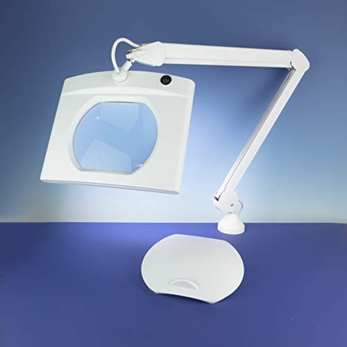 Image of Lightcraft LED Rectangular Magnifier Lamp, White