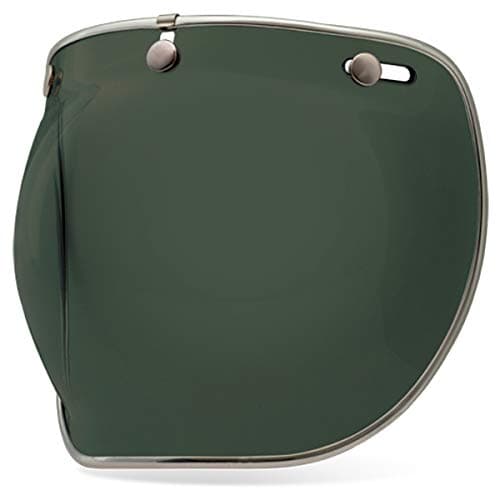 Image of Bell Replacement Custom 500 3-Snap Bubble Deluxe Shield (Wayfarer Green)