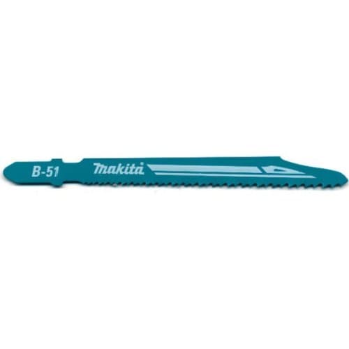 Image of Makita B-06476 – Blister of 5 Jigsaw Blades HCS Super Express for Metal T345 X 9.8 – 18.1 DPP 77 mm Teeth