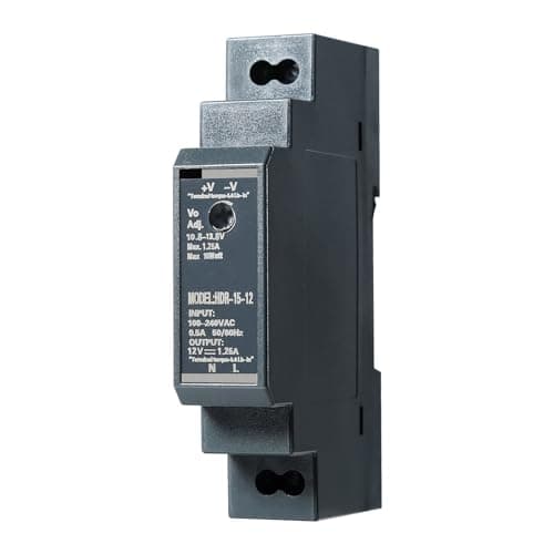 Image of DEWIN Switching Power Supply, DIN Rail Transformer HDR-15-12 DC 12V 1.25A 15W DIN Rail Power Supply