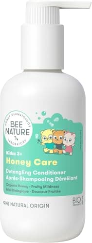 Image of Bee Nature - Kids Conditioner - Organic Honey Care - Detangling Care & Nourishes - 99% Natural - Fruity Sweetness Scent - Suitable for Dry, Curly Hair - 200ml