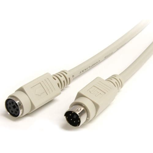 Image of StarTech.com 6 ft PS/2 Keyboard or Mouse Extension Cable - M/F - Keyboard / mouse cable - PS/2 (M) to PS/2 (F) - 6 ft - KXT102