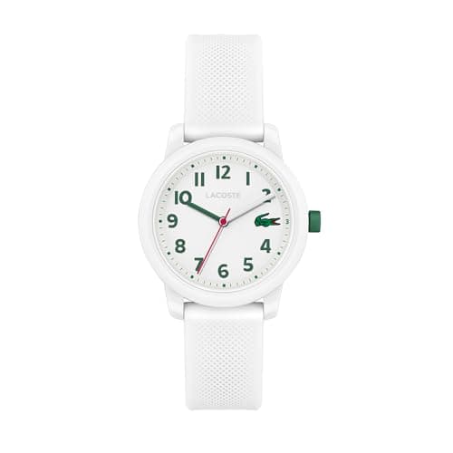 Image of Lacoste Analogue Quartz Watch for Kids LACOSTE.12.12 Kids Collection with White Silicone Bracelet - 2030039