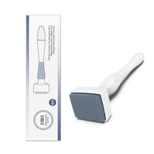 Image of Derma Stamp,140 Titanium Microneedling, 0-3mm Adjustable Microneedle Derma Roller for Face Body Hair Beard Growth, Microneedle Skin Care Tool for Men and Women Home Use
